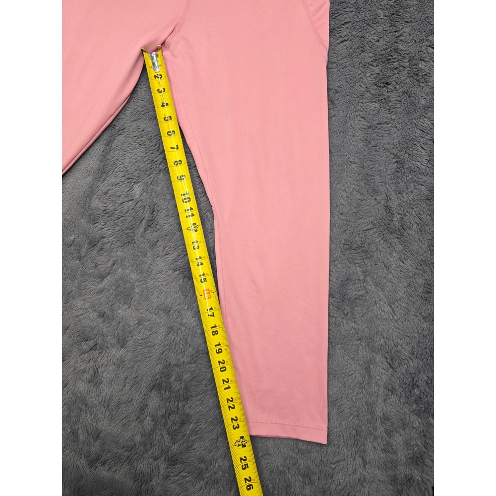Crown & Ivy Womens Pink High Waisted Activewear Leggings with Pockets Size XL - Picture 2 of 6
